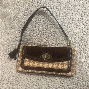 Chic Brown and Tan Clutch